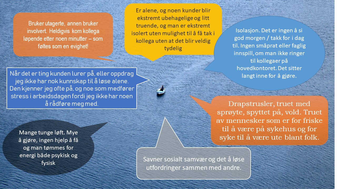 ENSOMME UTSLAG: Fafo-forsker Mona Bråten har undersøkt hvordan medlemmene tilknyttet fem ulike fagforbund opplever alenearbeid: Handel og Kontor (HK), Norsk Transportarbeiderforbund (Transportarbeiderforbundet, NTF), Fagforbundet, Industri Energi (IE) og Norsk Jernbaneforbund (Jernbaneforbundet, NJF).